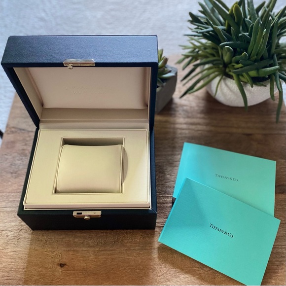Tiffany & Co. Other - TIFFANY & CO. Black Leather Watch Jewelry Box